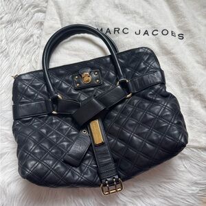 Vintage Marc Jacobs black leather bag